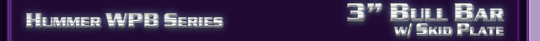 Hummer 3" Bull Bar