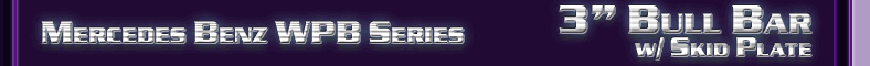 Mercedes Benz 3" Bull Bar