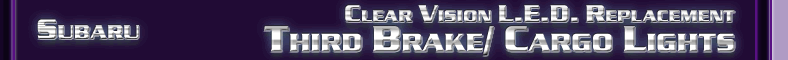 Subaru Third Brake Lights